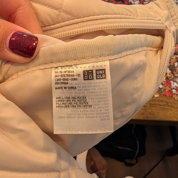 Uniqlo Large Quilted Half Moon Bag - Picture 6 of 10